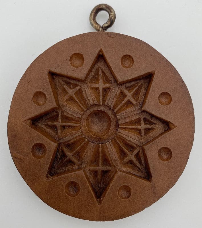 Christmas Snow Star Springerle Cookie Mold