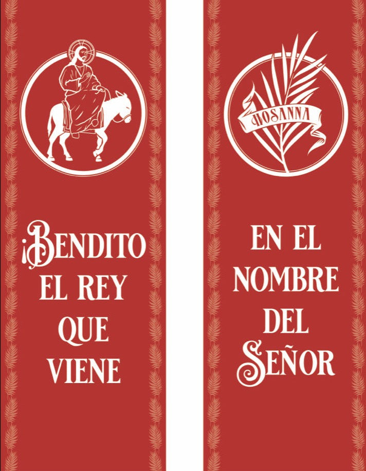 Ad Crucem Palm Sunday Banner Set Spanish