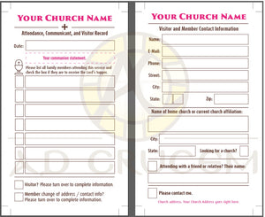 Ad Crucem Custom Pew Cards