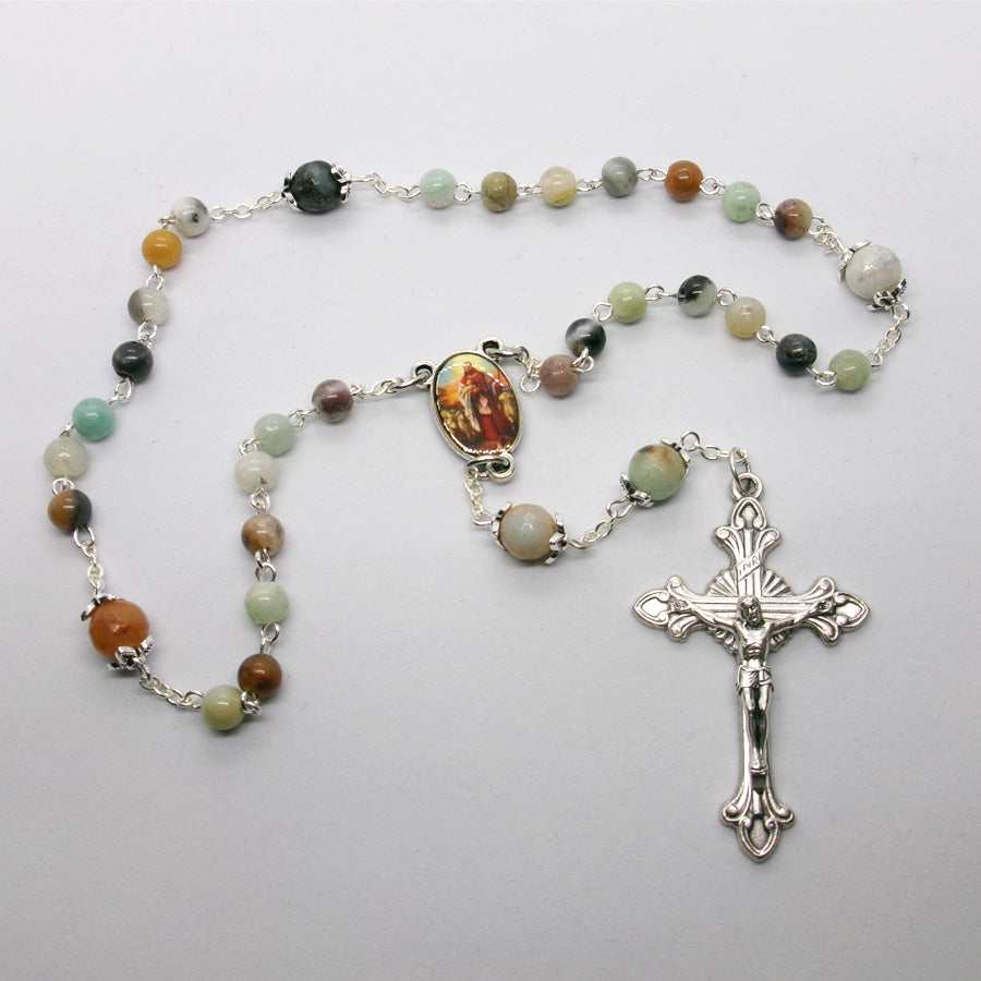 Kelly's Amazonite Good Shepherd Prayer Beads