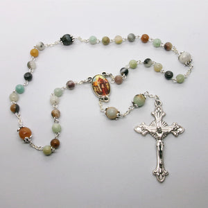 Kelly's Amazonite Good Shepherd Prayer Beads