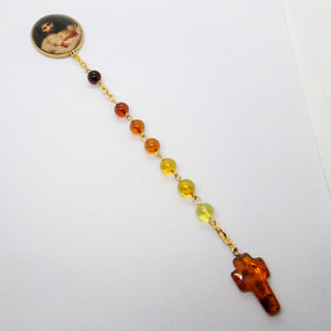 Kelly's Amber Ecce Homo Chaplet