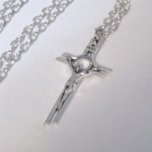 Kelly's Medium Angled Crucifix Necklace