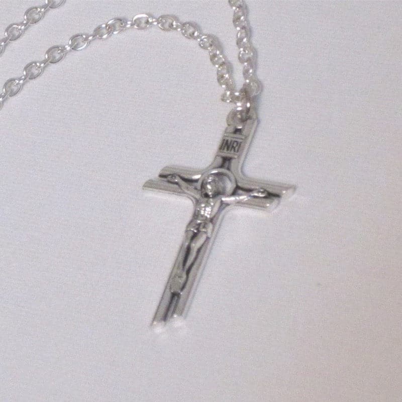 Kelly's Small Angled Crucifix Necklace