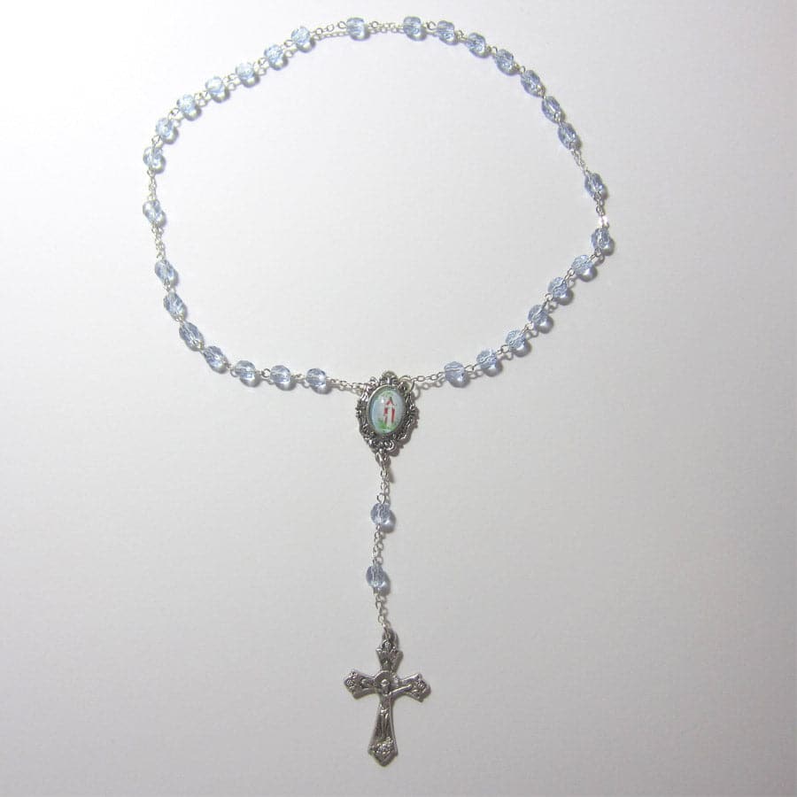 Kelly's Aqua Crystal Prayer Beads