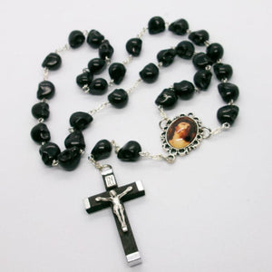 Kelly's Black Skull Prayer Beads
