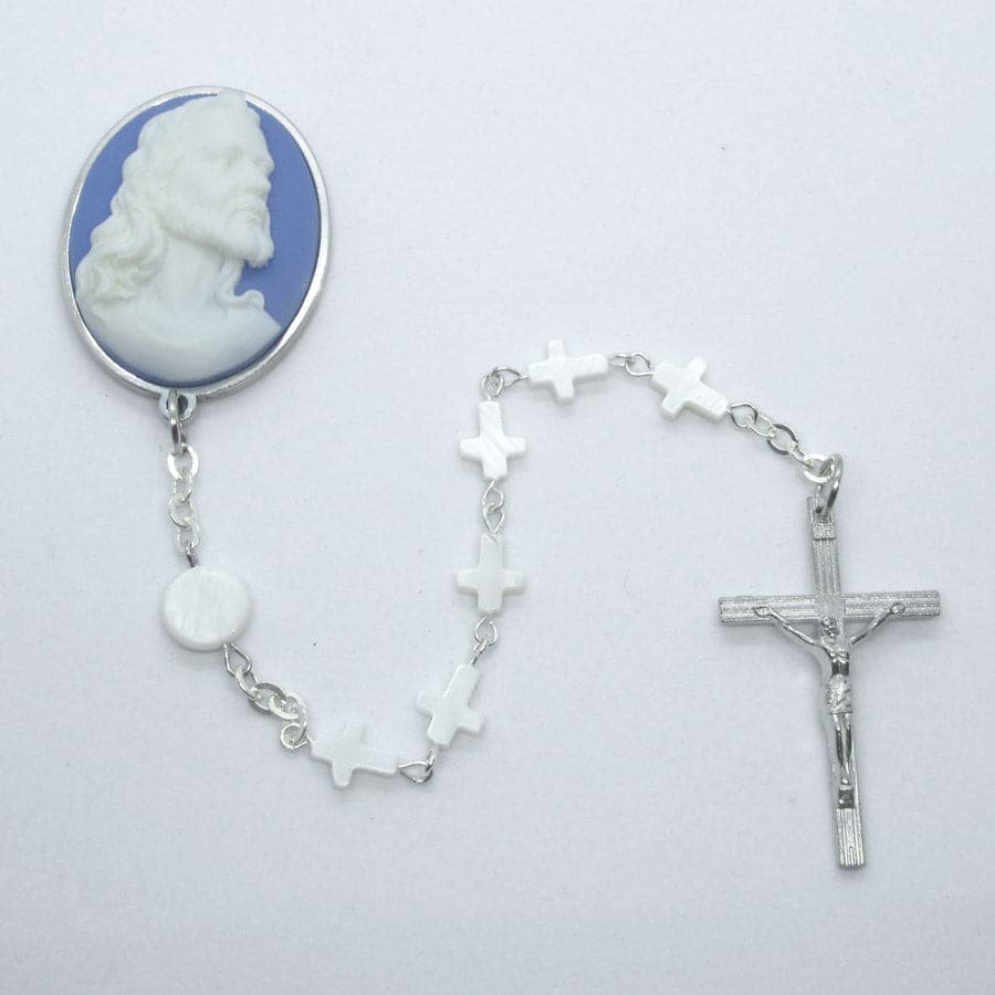 Kelly's Mother-of-Pearl Cross Cameo Chaplet