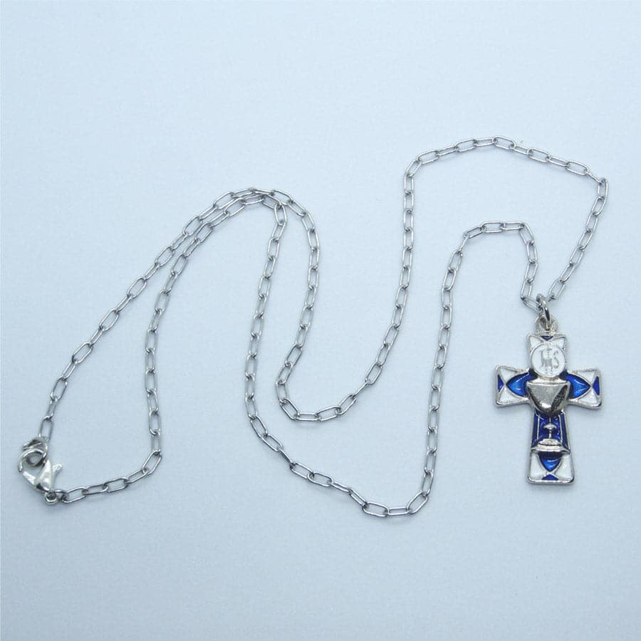 Kelly's Enamel Lord's Supper Cross Necklace