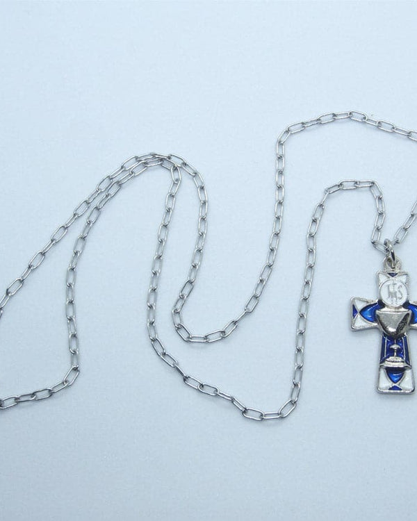 Kelly's Enamel Lord's Supper Cross Necklace