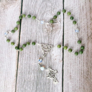 Kelly's Connemara Marble Trinity Prayer Beads