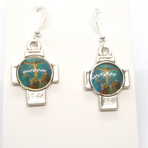 Kelly's Crucifixion Picture Earrings