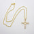 Kelly's Crystal Heart Cross Necklace