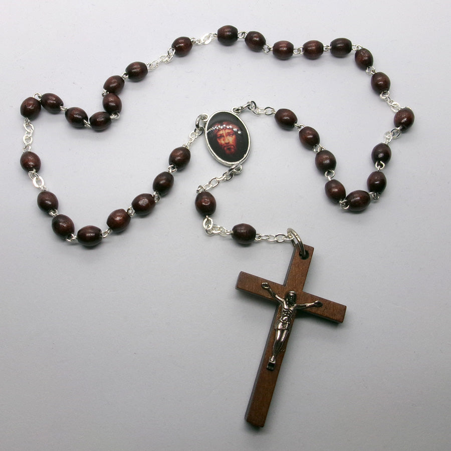 Kelly's Dark Wood "Passion" Prayer Beads