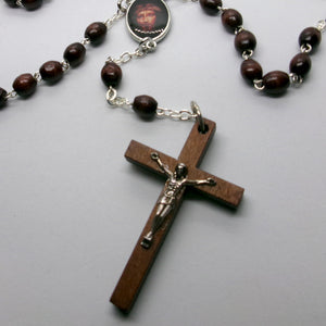 Kelly's Dark Wood "Passion" Prayer Beads