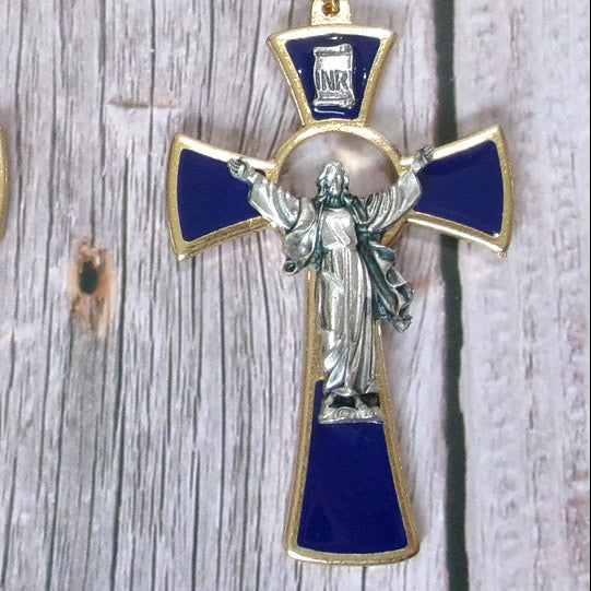 Kelly's Enameled Christus Victor Necklace