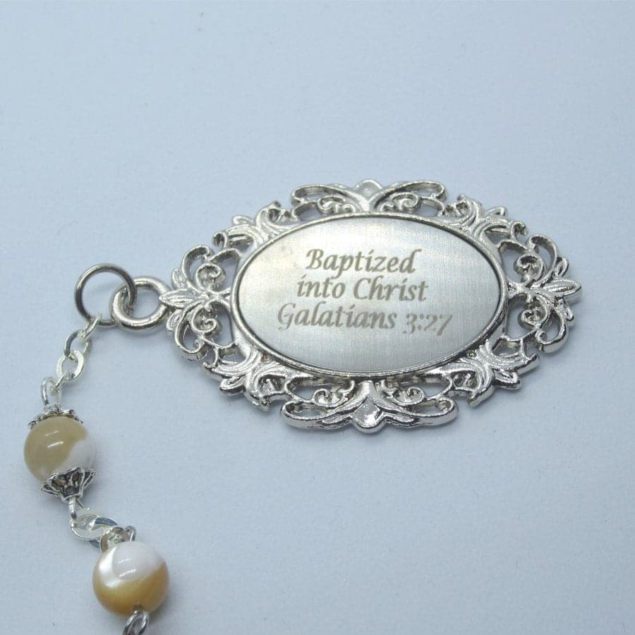 Baptismal Rings Kelly's Baptismal Chaplet and Key Ring Set - Ad Crucem