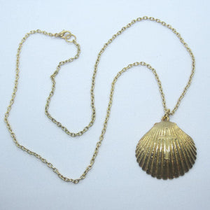 Kelly's Golden Baptism Shell Necklace