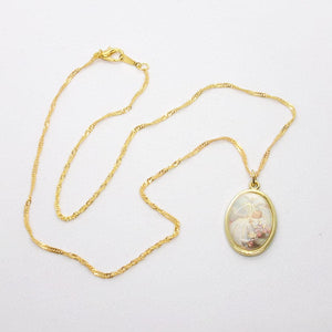 Kelly's Oval Baptism Necklace