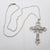 Kelly's Fleur-de-lis Filigree Crucifix Necklace