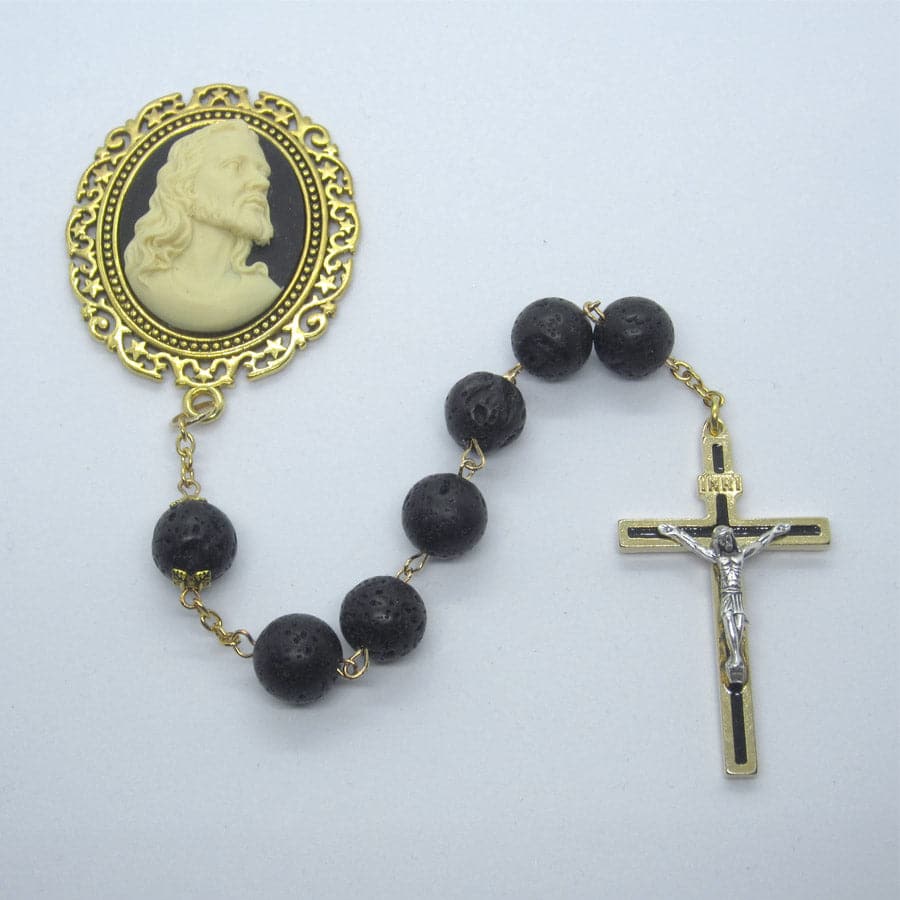 Kelly's Gold/Black Cameo Chaplet