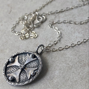 Kathy's Handcrafted Silver Bolnisi Cross Necklace
