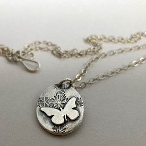 Kathy's Handcrafted Butterfly Mourning Pendant