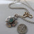 Kathy's Handcrafted Mixed Metal Cross Necklace with Roman Glass