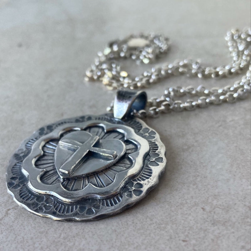 Kathy’s Handcrafted Larger Luther Rose Necklace