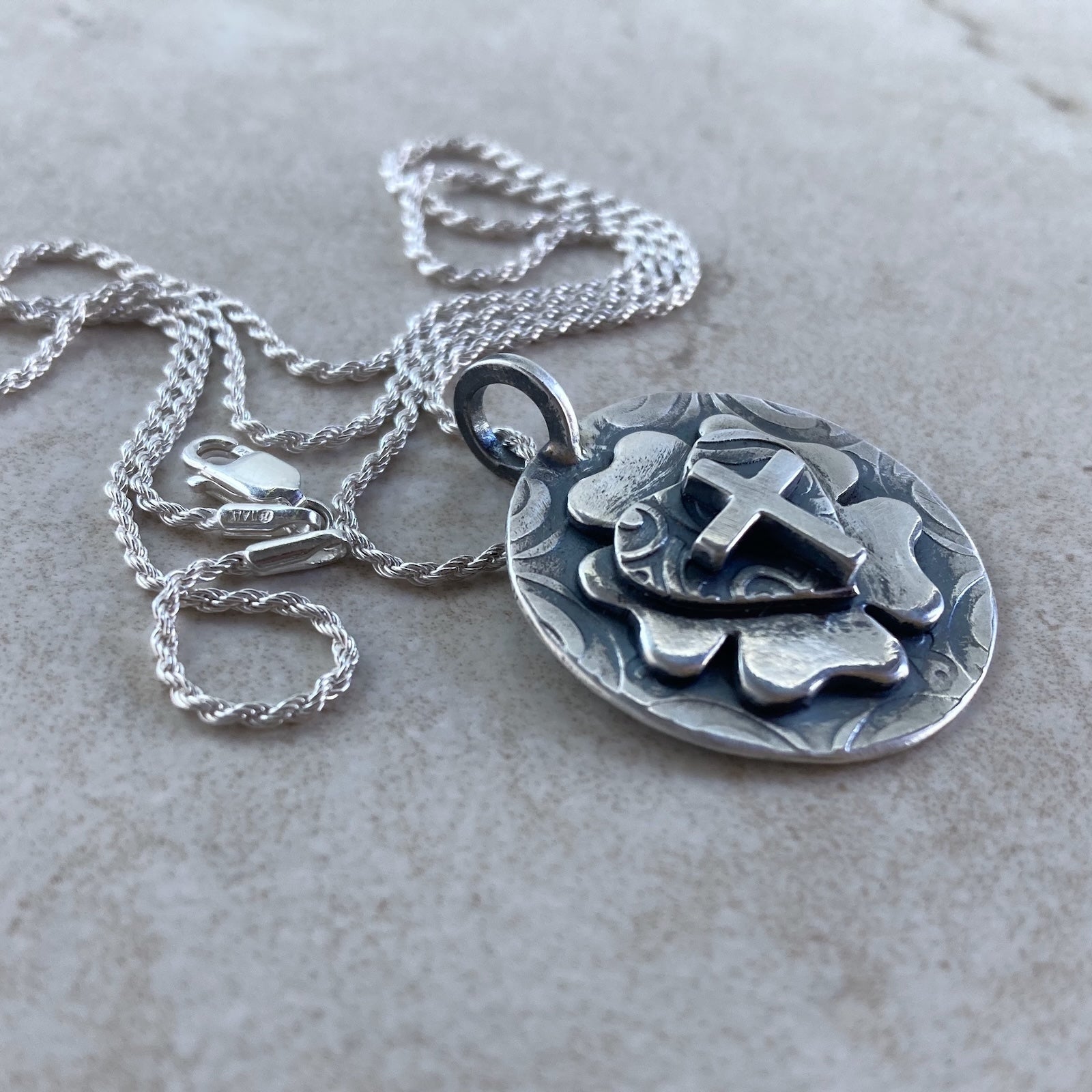 Kathy's Handcrafted Luther Rose Necklace