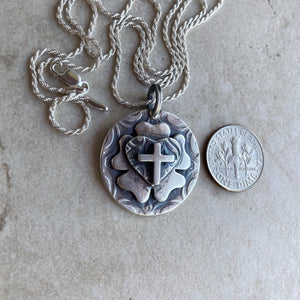 Kathy's Handcrafted Luther Rose Necklace