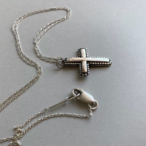 Kathy's Handcrafted Silver Cross Necklace