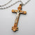 Kelly's Laser-Cut Olive Wood Crucifix Necklace