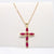 Kelly's Marquis Crystal Cross Necklace