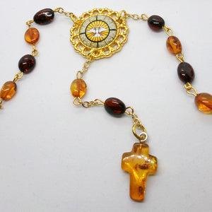 Kelly's Medium Amber Holy Spirit Prayer Beads