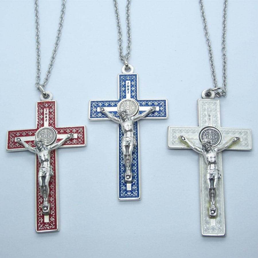 Kelly's Multicolored St. Benedict Crucifixes - Ad Crucem