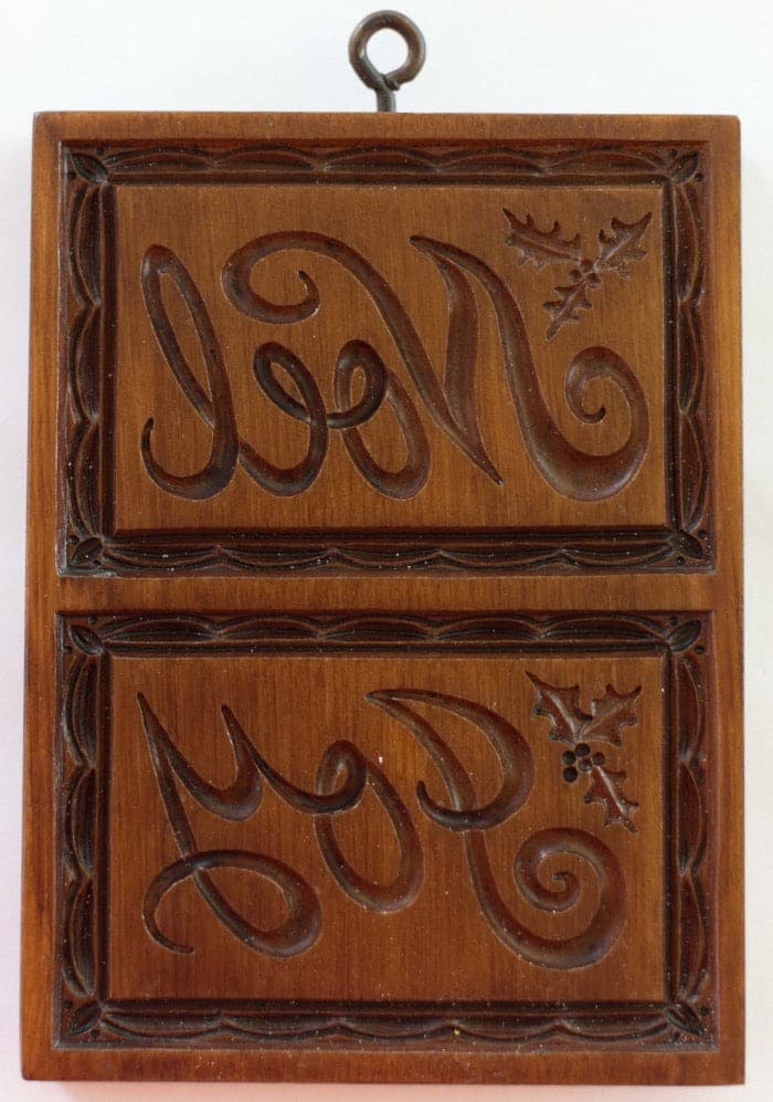 Joyful Noel Springerle Cookie Mold