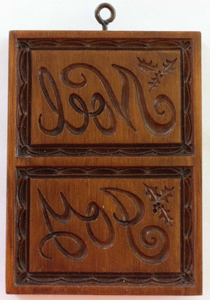 Joyful Noel Springerle Cookie Mold