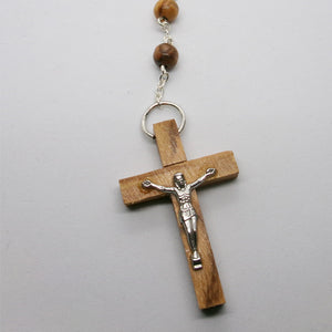 Kelly's Olive Wood Alpha Omega Prayer Beads