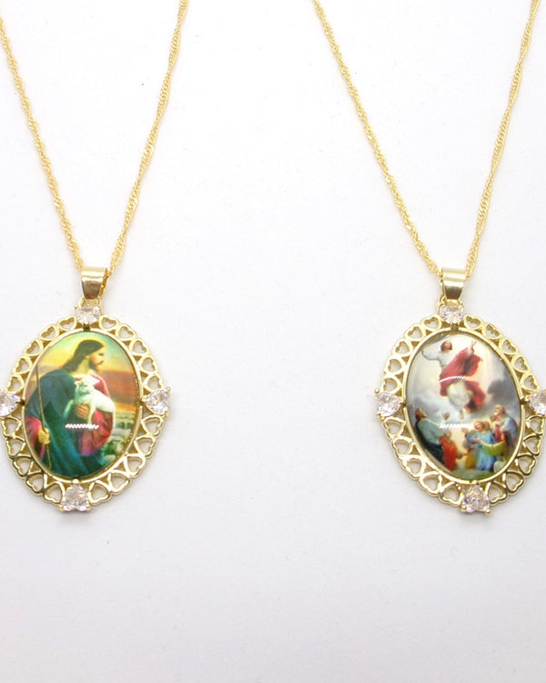 Kelly's Heart Framed Picture Necklace