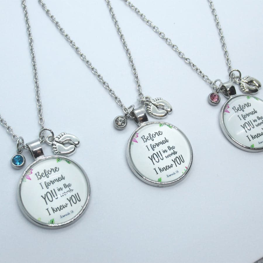 Kelly's "Jeremiah 1:5" Prolife Necklace