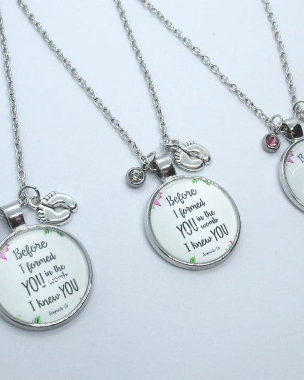 Kelly's "Jeremiah 1:5" Prolife Necklace