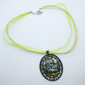 Kelly's Proverbs 3:5 Ribbon Necklace