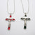 Kelly's Rounded Enameled Crucifix Necklace