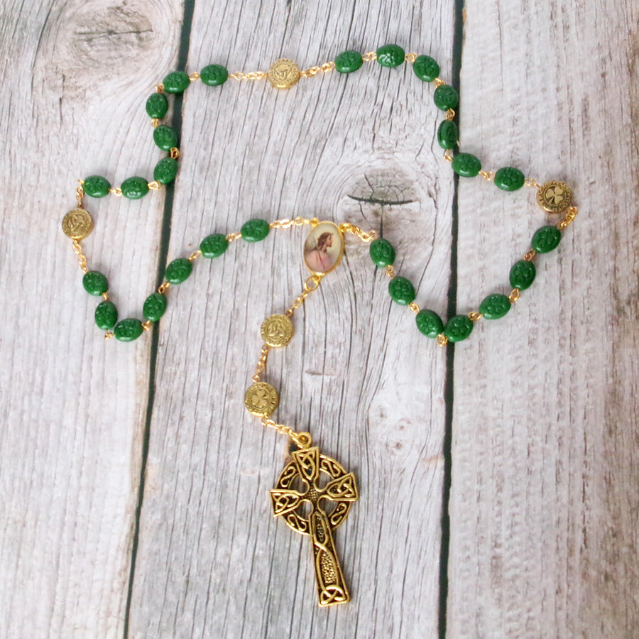 Kelly's Shamrock Trinity Prayer Beads