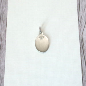 Kelly's Sterling Oval Baptism Charm