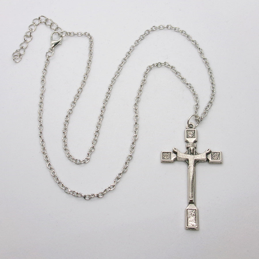 Kelly's Stylized Resurrection Crucifix Necklace