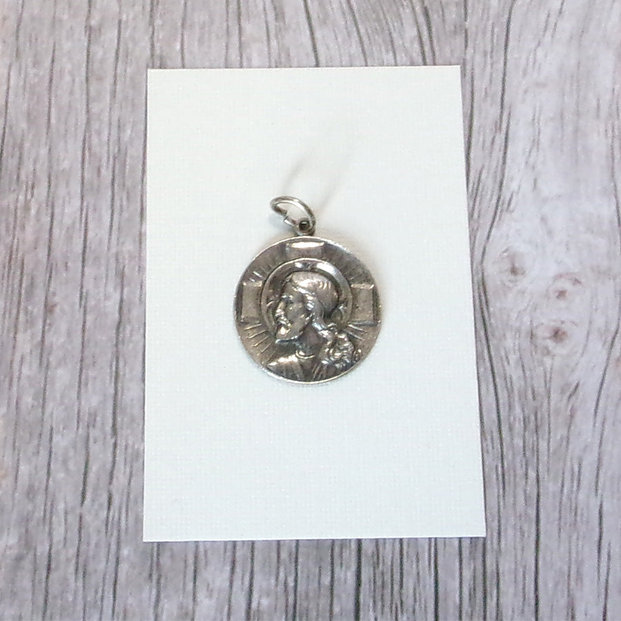 Kelly's Vintage Sterling Large Jesus Profile Charm