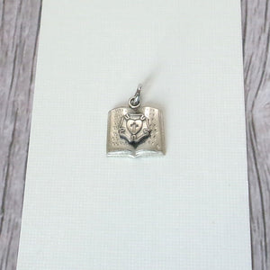Kelly's Vintage Sterling Luther Rose Bible Charm