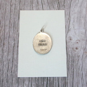 Kelly's Vintage Sterling Oval Luther Rose Charm