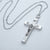 Kelly's White Acrylic Crucifix Necklace